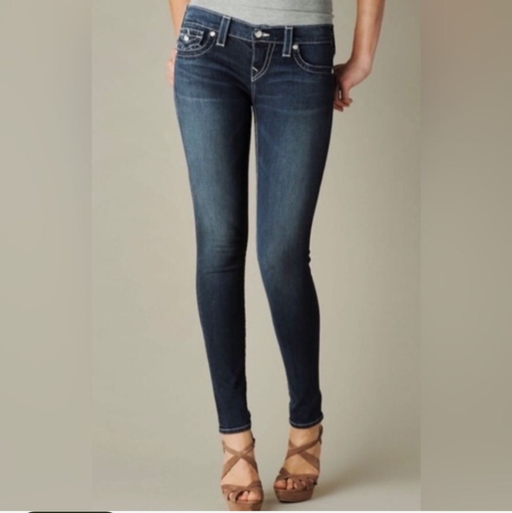 True Religion Dark Blue Skinny Jeans
